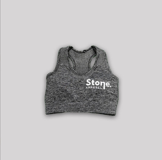 Stone Apparel Ladies Seamless Crop Top - Grey - Stone Fight Shop