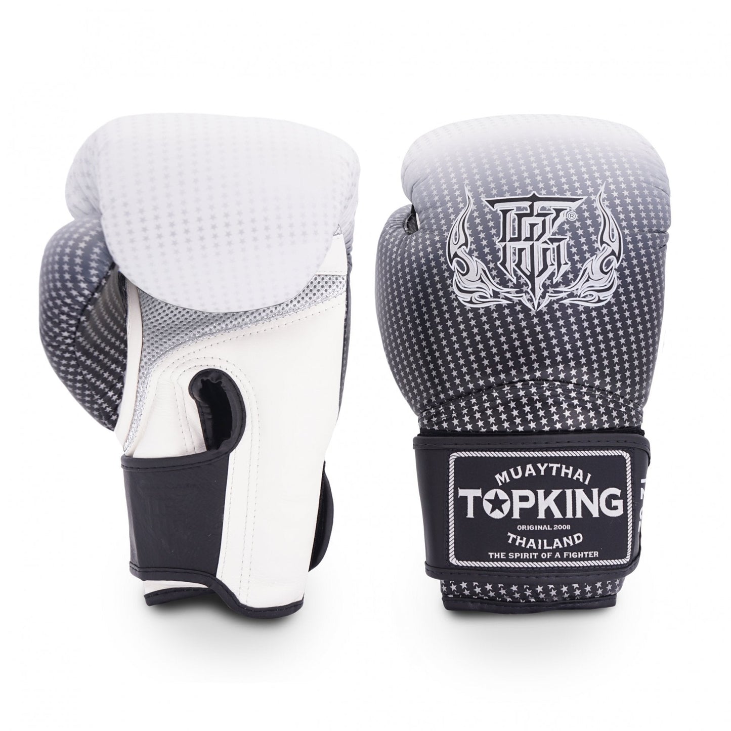Top King Boxing Gloves Silver Super Star Air - Stone Fight Shop