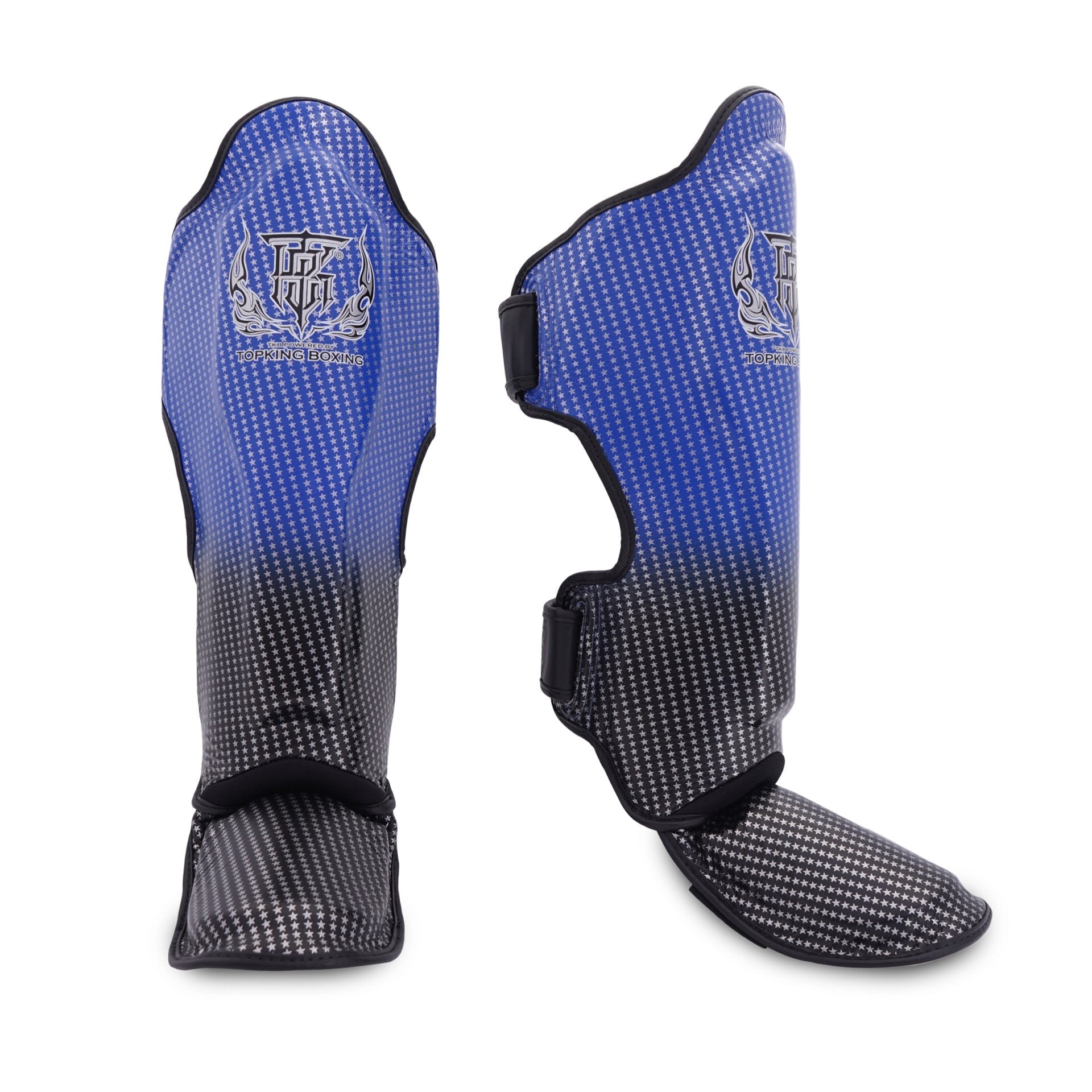Top King Shin Guards Blue Super Star - Stone Fight Shop