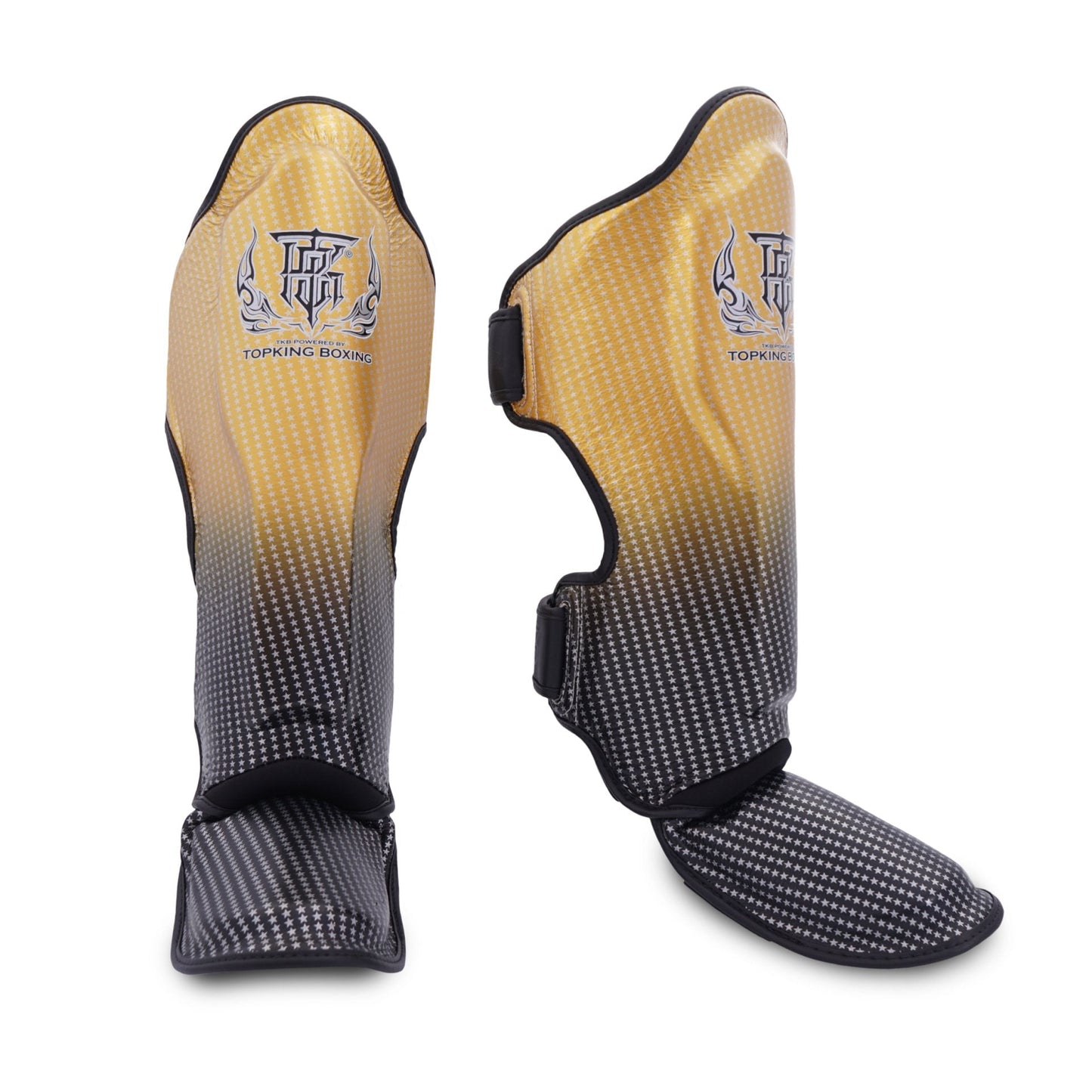 Top King Shin Guards Gold Super Star - Stone Fight Shop