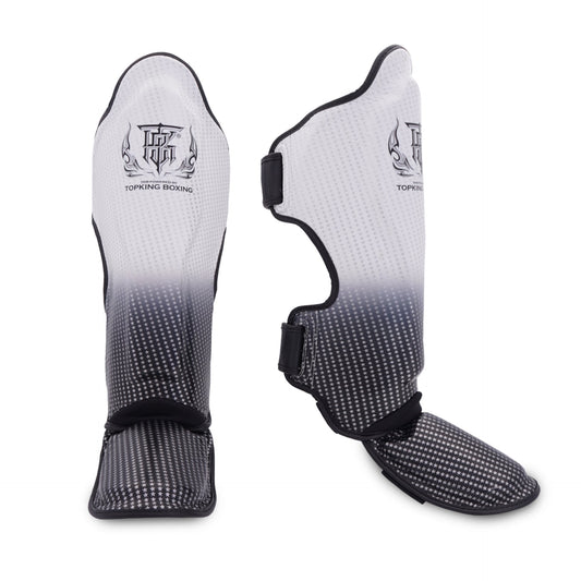Top King Shin Guards Silver Super Star - Stone Fight Shop
