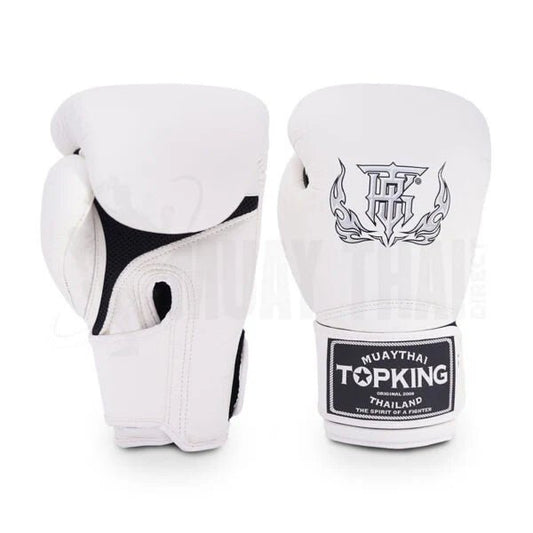 Top King Super Air Boxing Gloves Black - Stone Fight Shop