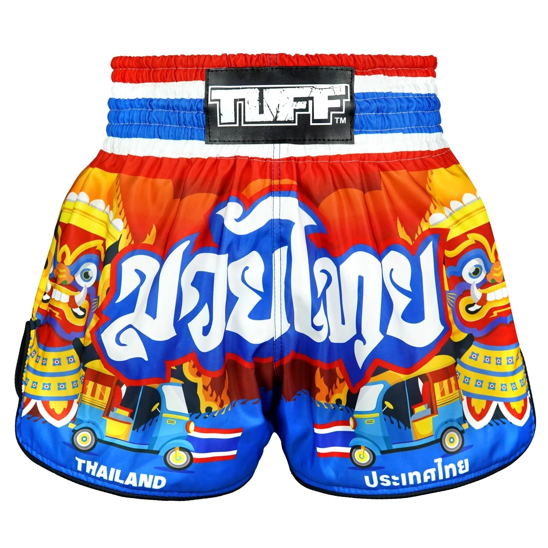 TUFF High - Cut Retro Muay Thai Shorts The Siam in Motion - Stone Fight Shop