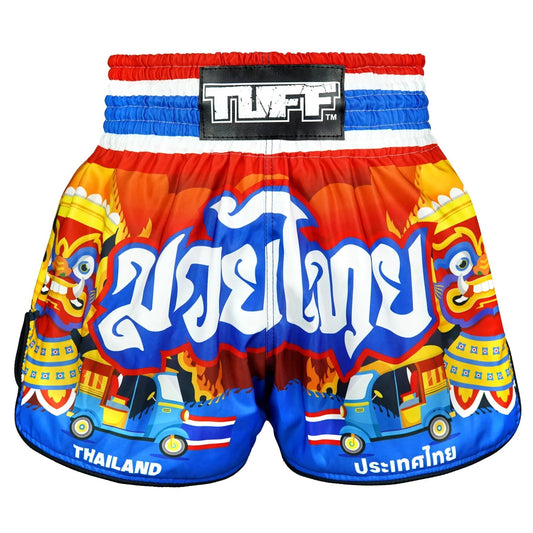 TUFF High - Cut Retro Muay Thai Shorts The Siam in Motion - Stone Fight Shop