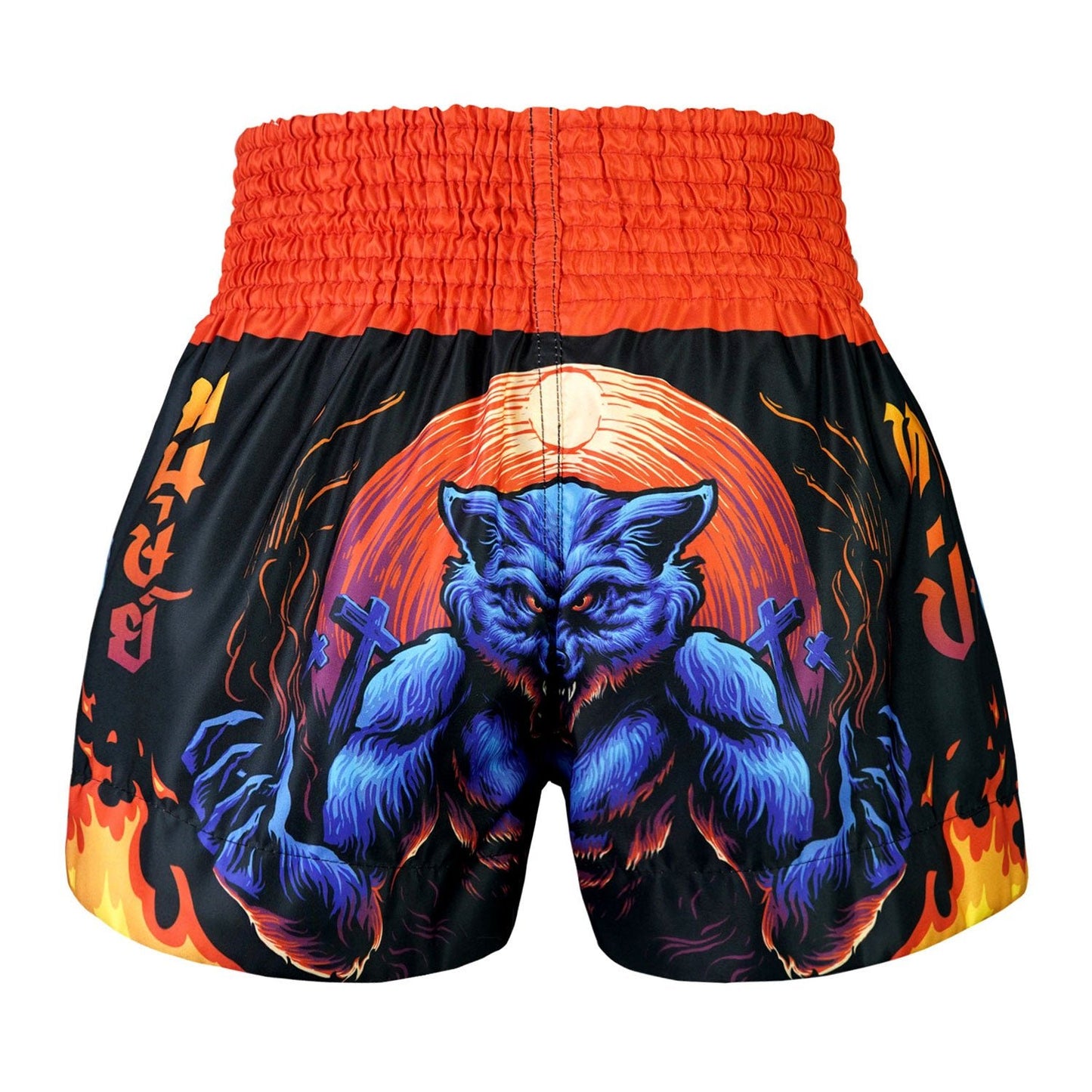 TUFF Muay Thai Shorts Midnight Werewolf - Stone Fight Shop