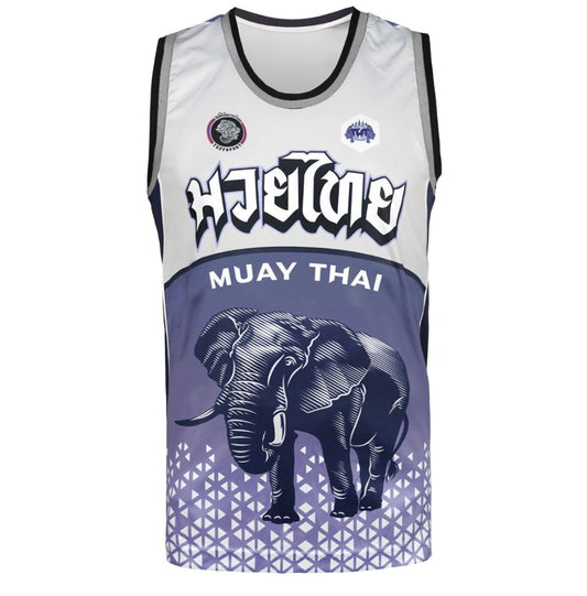 TUFF Tank Top War Elephant Grey-Blue - Stone Fight Shop