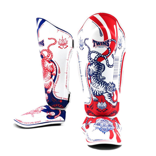 Twins Special Leather Shin Pads - Yant - Stone Fight Shop