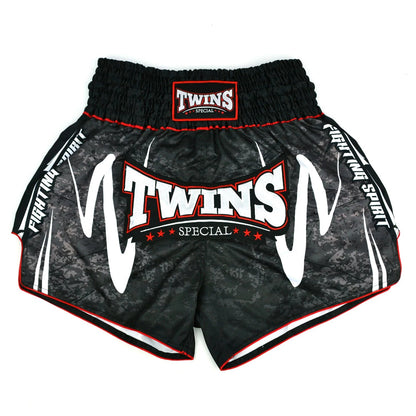 Twins Special Muay Thai Shorts - Rusty Black - Stone Fight Shop
