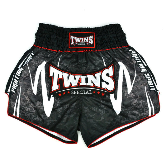 Twins Special Muay Thai Shorts - Rusty Black - Stone Fight Shop