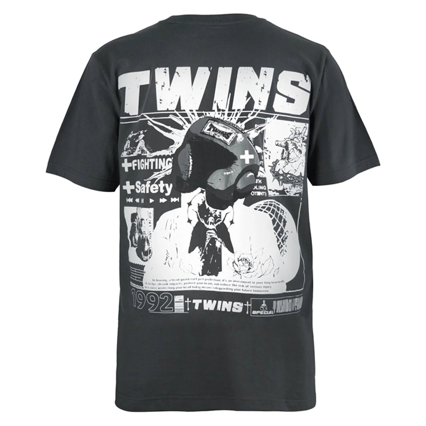 Twins Special Oversized T-Shirt - 07 - Dark Grey - Stone Fight Shop