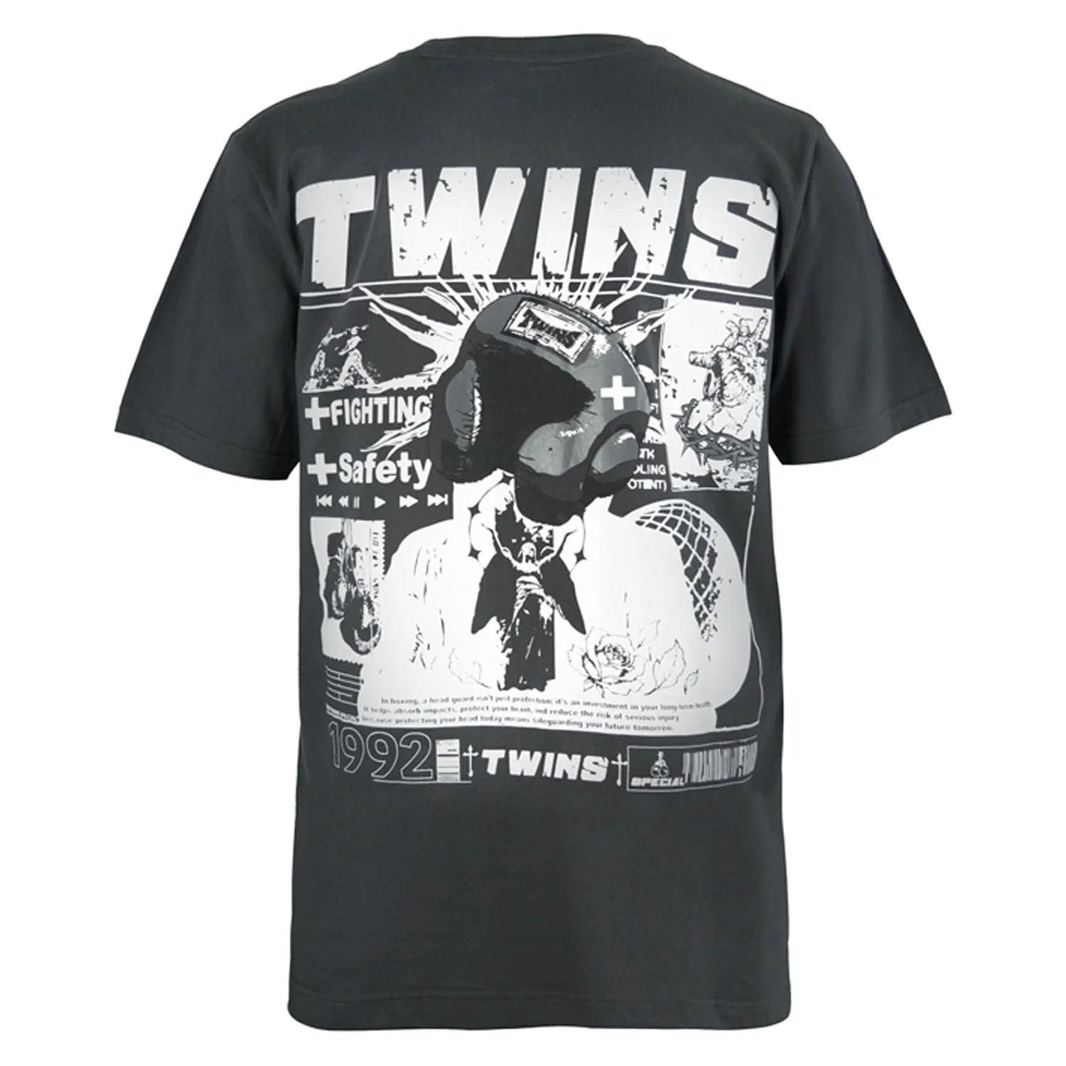 Twins Special Oversized T-Shirt - 07 - Dark Grey - Stone Fight Shop