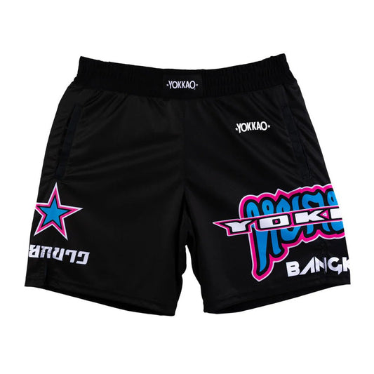 Yokkao East Club Workout Shorts Black - Stone Fight Shop