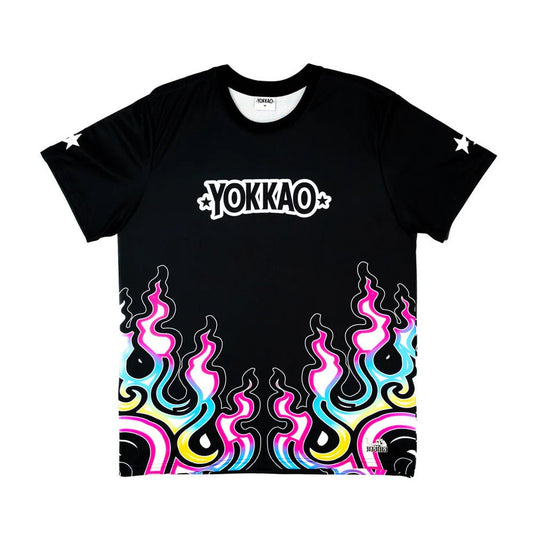 Yokkao Flames Workout T-Shirt - Black - Stone Fight Shop