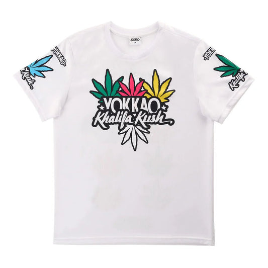 Yokkao Khalifa Kush Workout T-Shirt - White - Stone Fight Shop