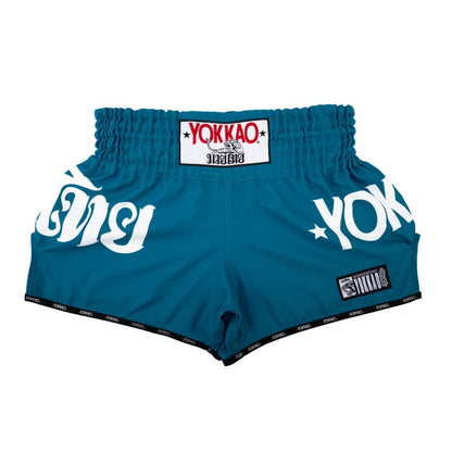 Yokkao Legacy Muay Thai Shorts - Aquamarine - Stone Fight Shop