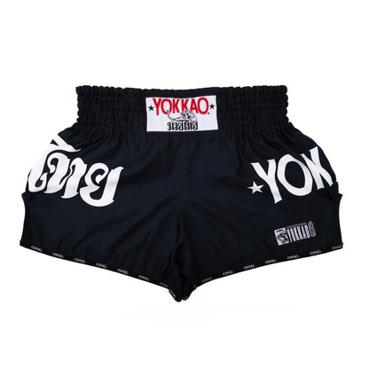 Yokkao Legacy Muay Thai Shorts - Black - Stone Fight Shop