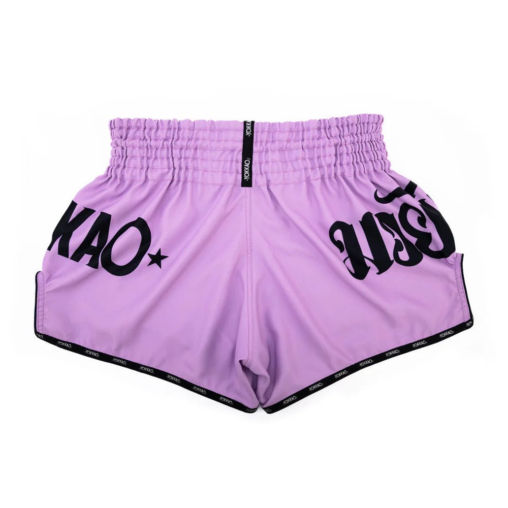 Yokkao Legacy Muay Thai Shorts - Lilac - Stone Fight Shop