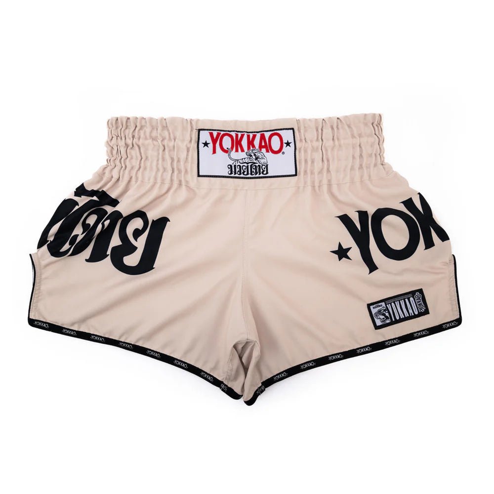 Yokkao Legacy Muay Thai Shorts - Sand - Stone Fight Shop