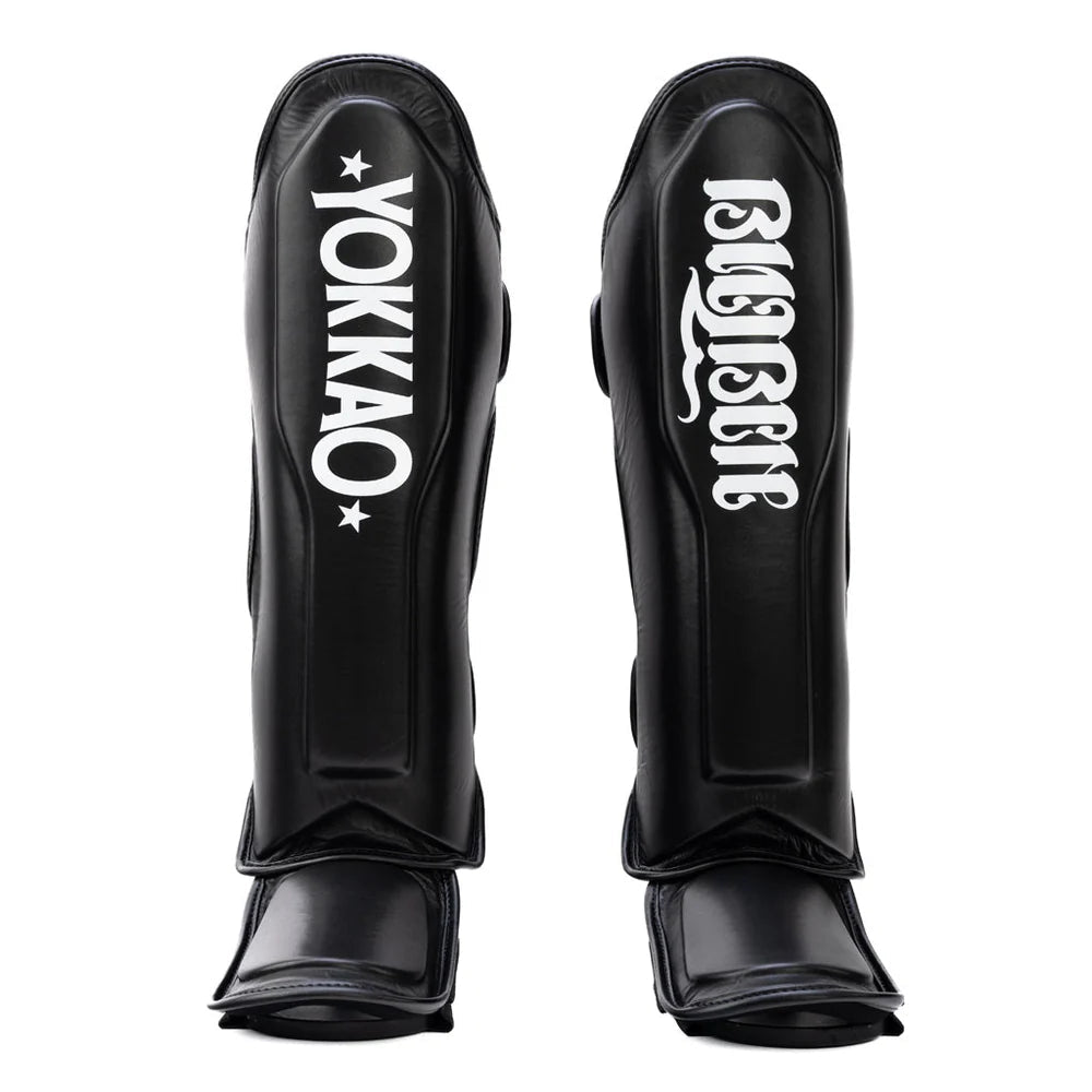Yokkao Legacy Shin Guards - Black - Stone Fight Shop