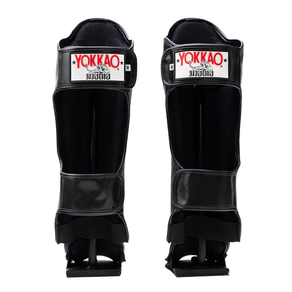 Yokkao Legacy Shin Guards - Black - Stone Fight Shop