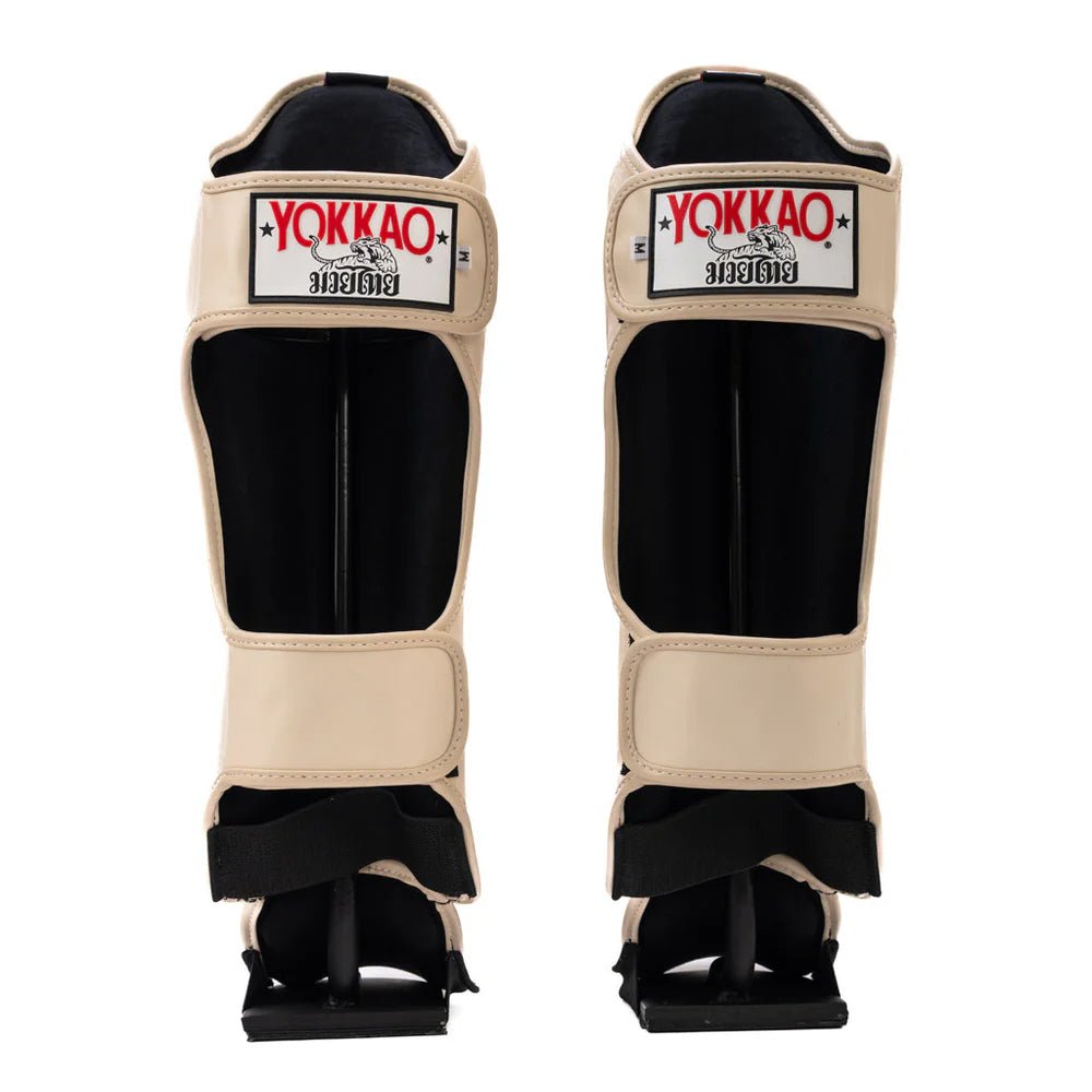 Yokkao Legacy Shin Guards - Sand - Stone Fight Shop