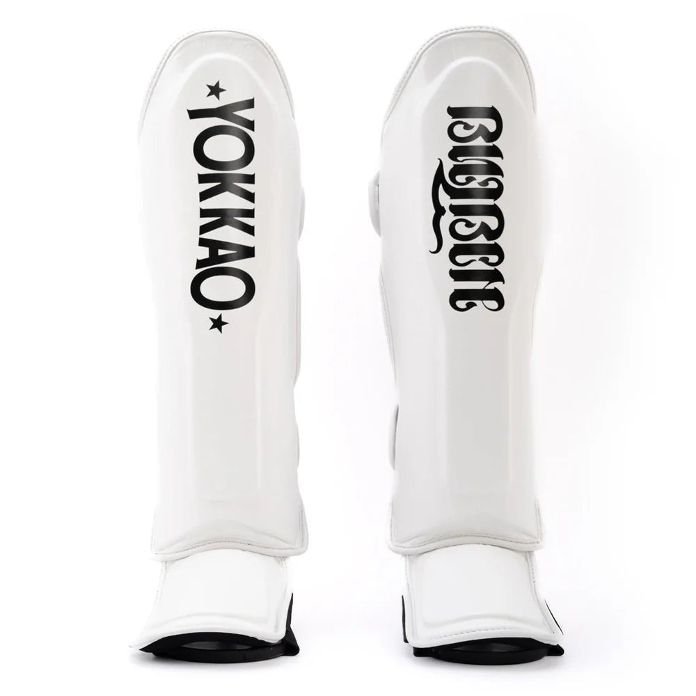Yokkao Legacy Shin Guards - White - Stone Fight Shop