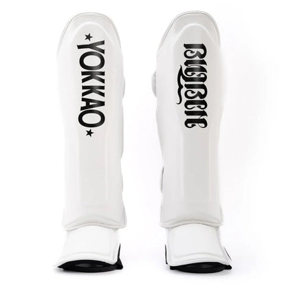 Yokkao Legacy Shin Guards - White - Stone Fight Shop