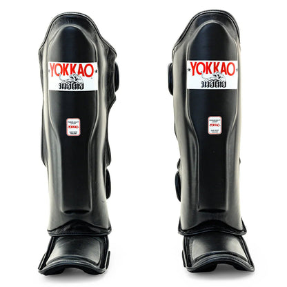 Yokkao Matrix Black Shin Guards - Stone Fight Shop