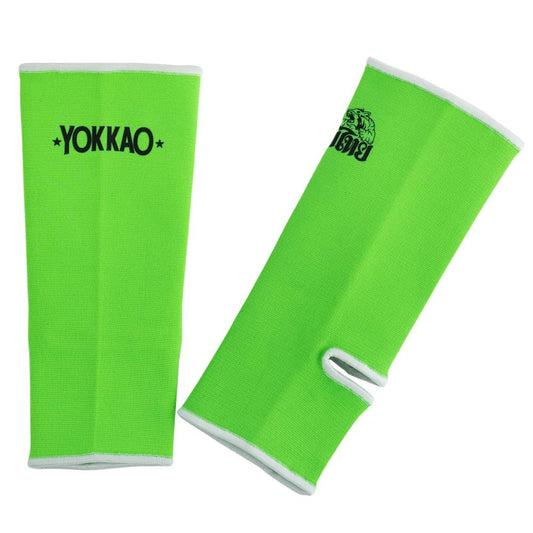 Yokkao Muay Thai Ankle Guards - Neon Green - Stone Fight Shop