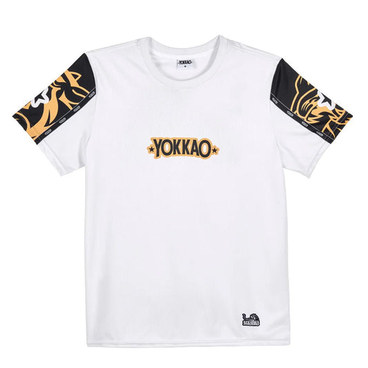 Yokkao Original Workout T-Shirt Gold - Absolute White - Stone Fight Shop
