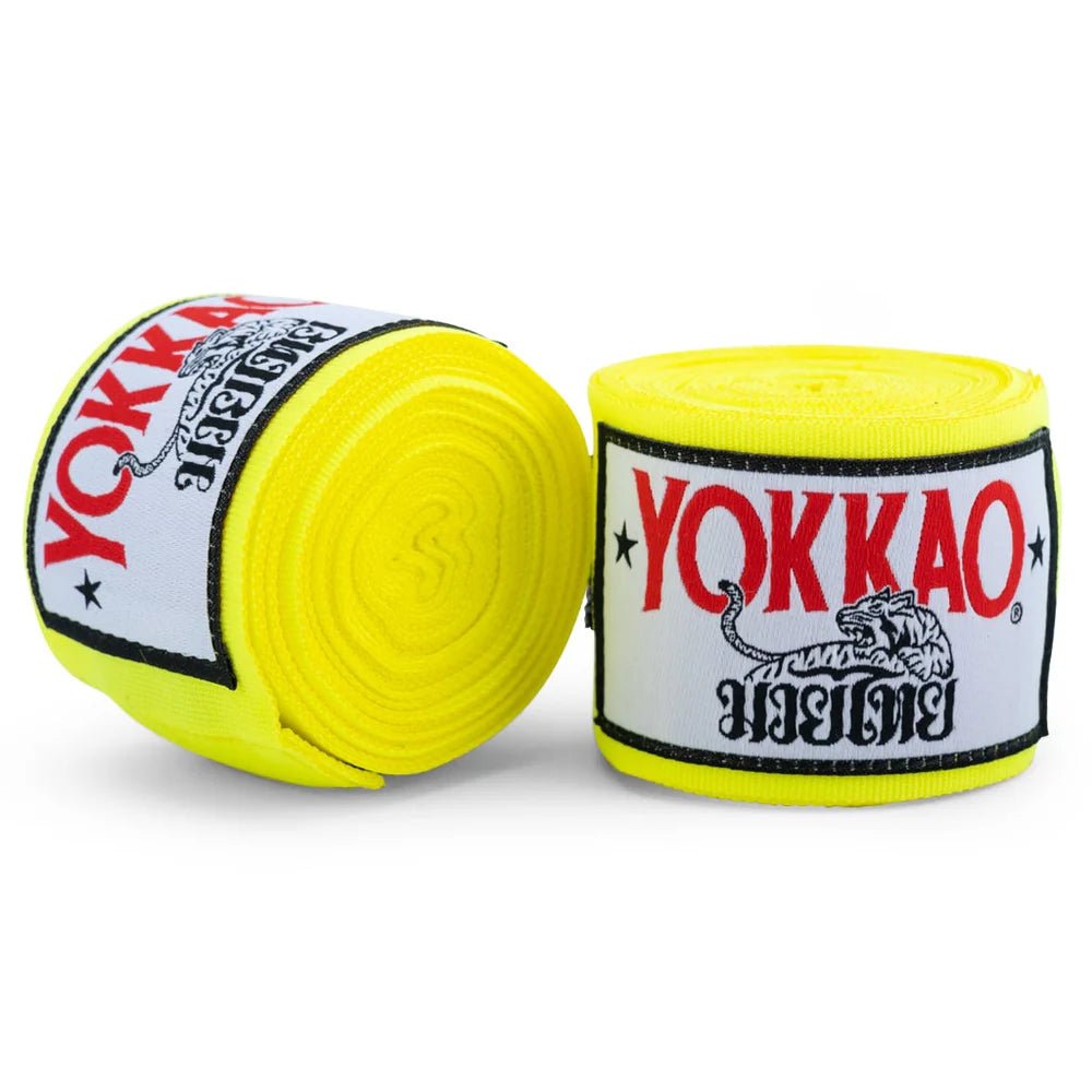 Yokkao Premium Hand Wraps - Neon Yellow - Stone Fight Shop