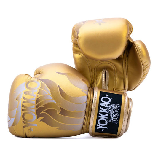 Yokkao The Flame Boxing Gloves - Gold - Stone Fight Shop