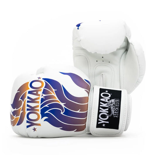 Yokkao The Flame Boxing Gloves - White - Stone Fight Shop