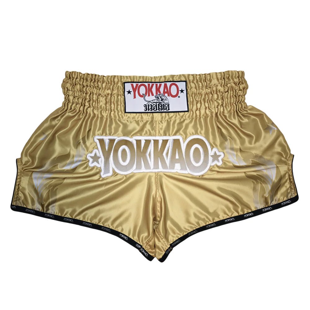 Yokkao The Flame Muay Thai Shorts - Gold - Stone Fight Shop