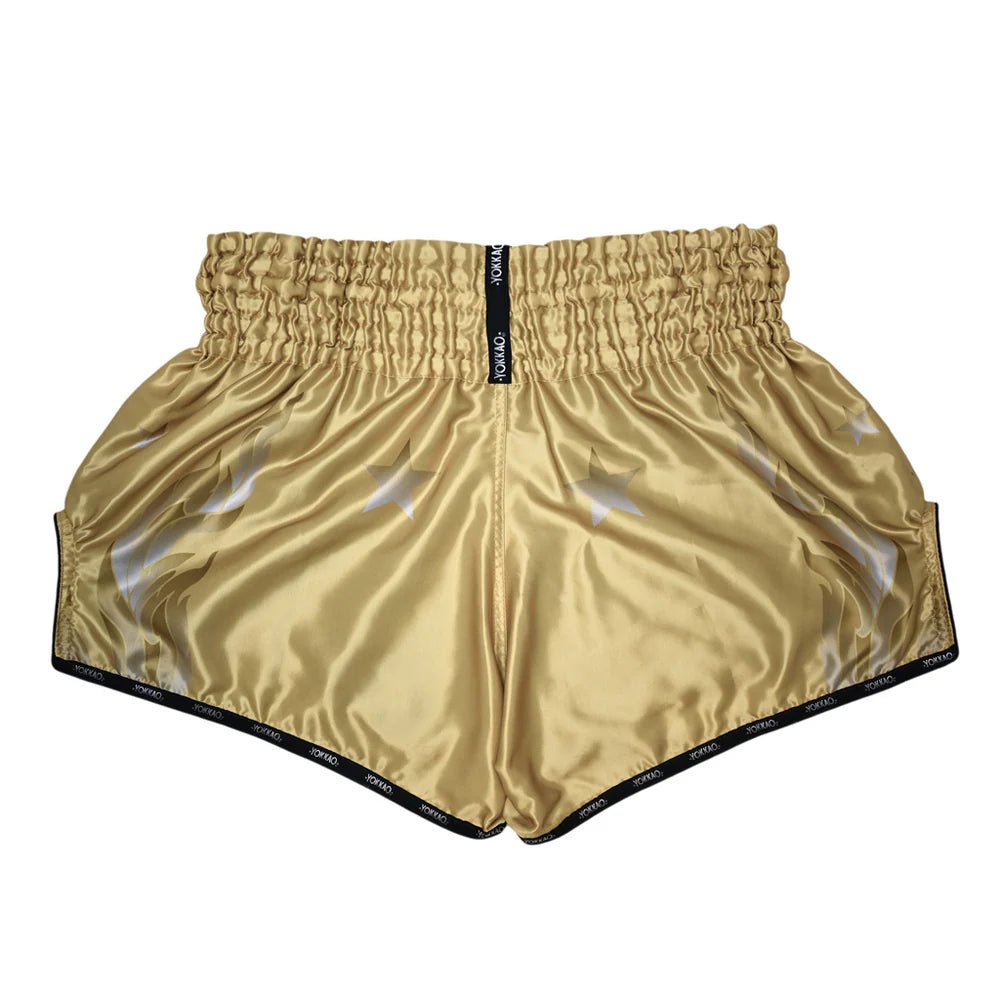 Yokkao The Flame Muay Thai Shorts - Gold - Stone Fight Shop