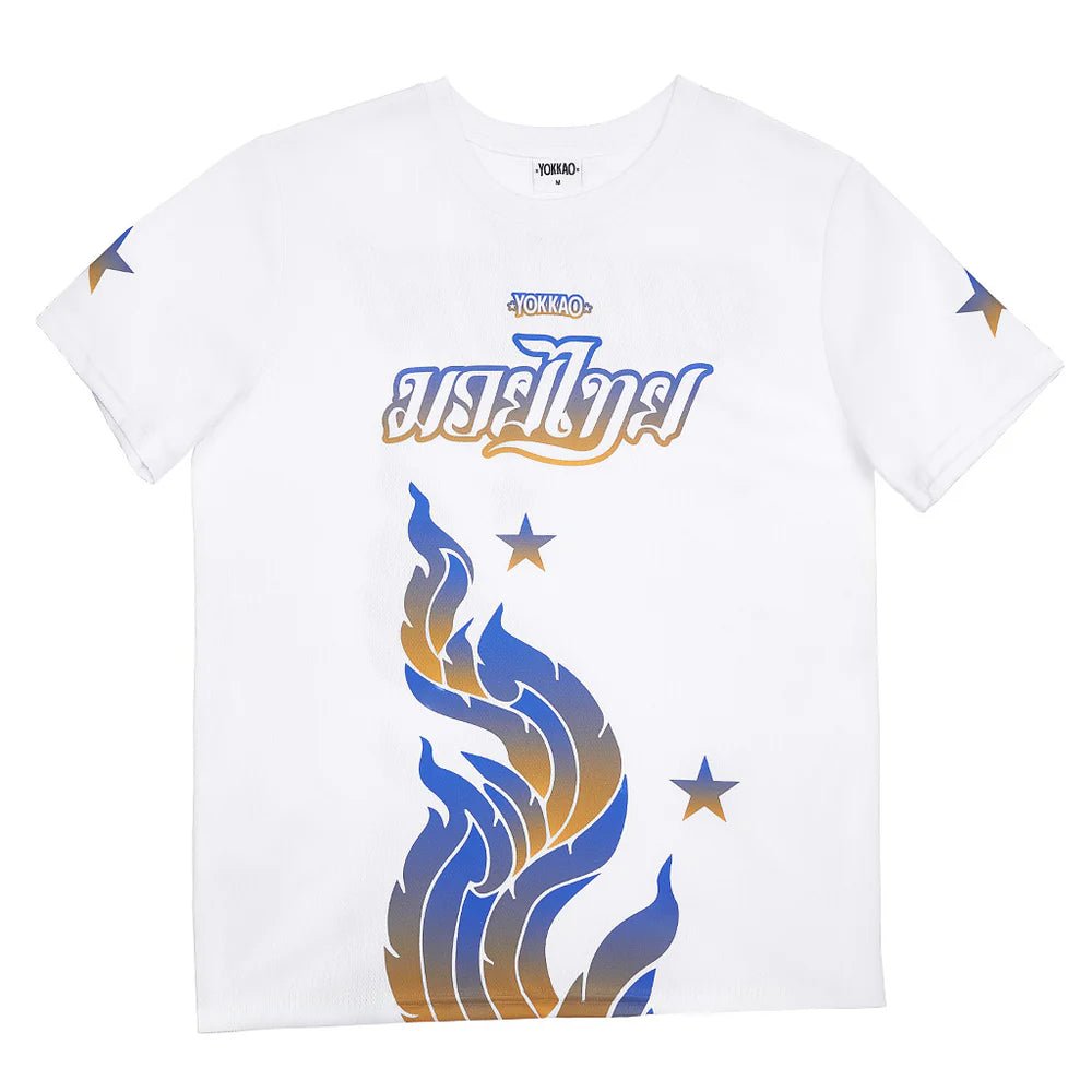 Yokkao The Flame Workout T-Shirt - White - Stone Fight Shop