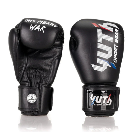 Yuth Boxing Gloves - Sport Line Black - Stone Fight Shop