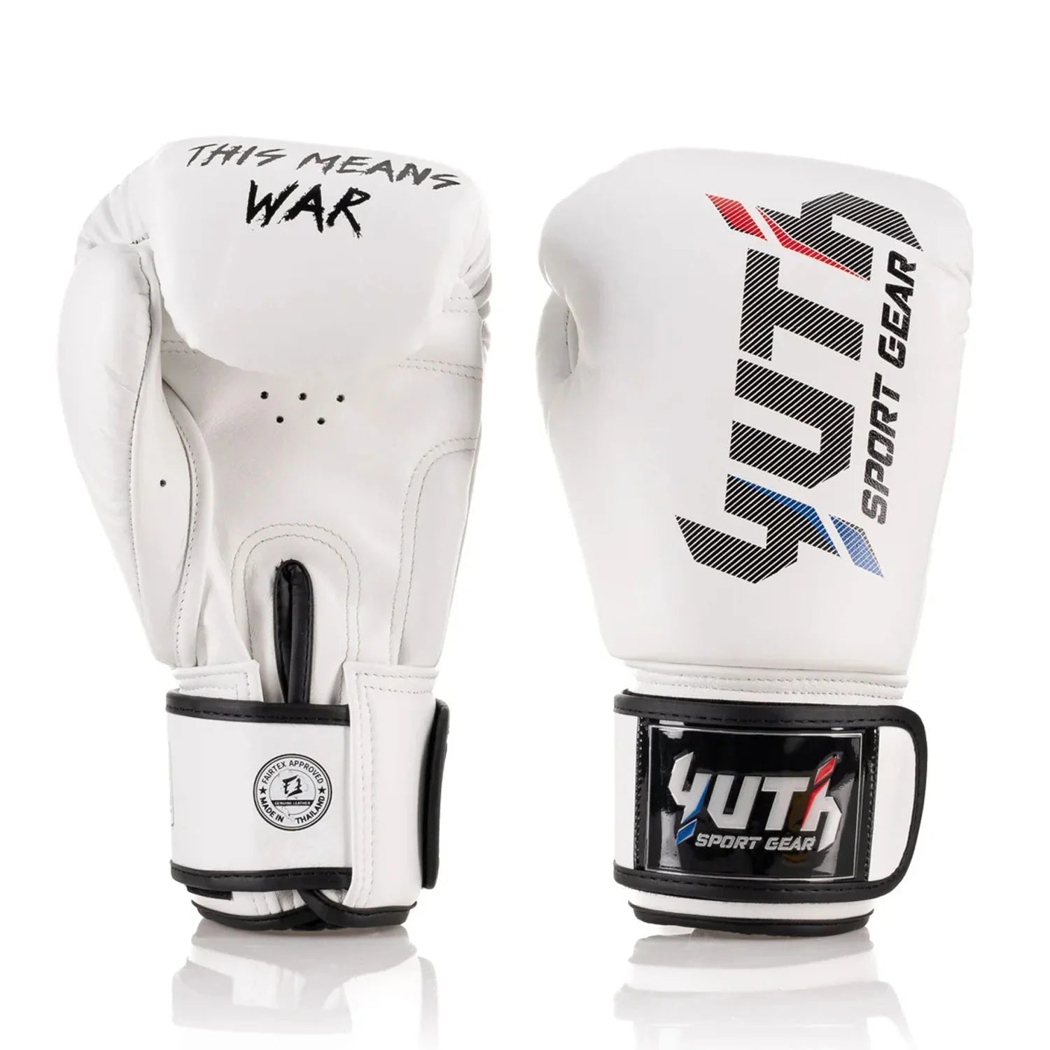 Yuth Boxing Gloves - Sport White Line - Stone Fight Shop