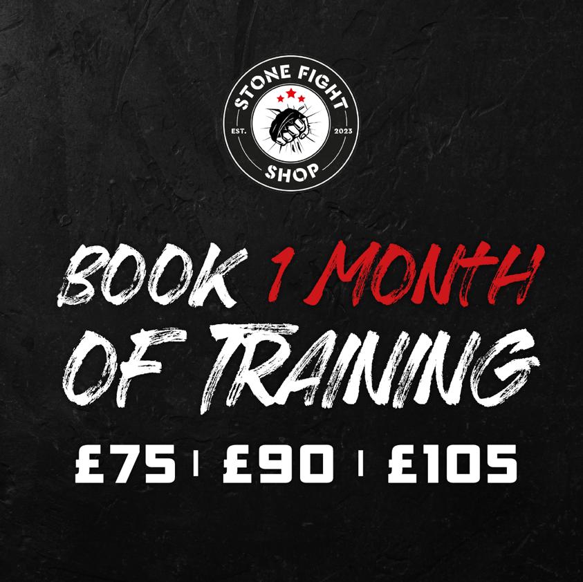 1 Month worth of training at Stone Fight Academy - Stone Fight Shop