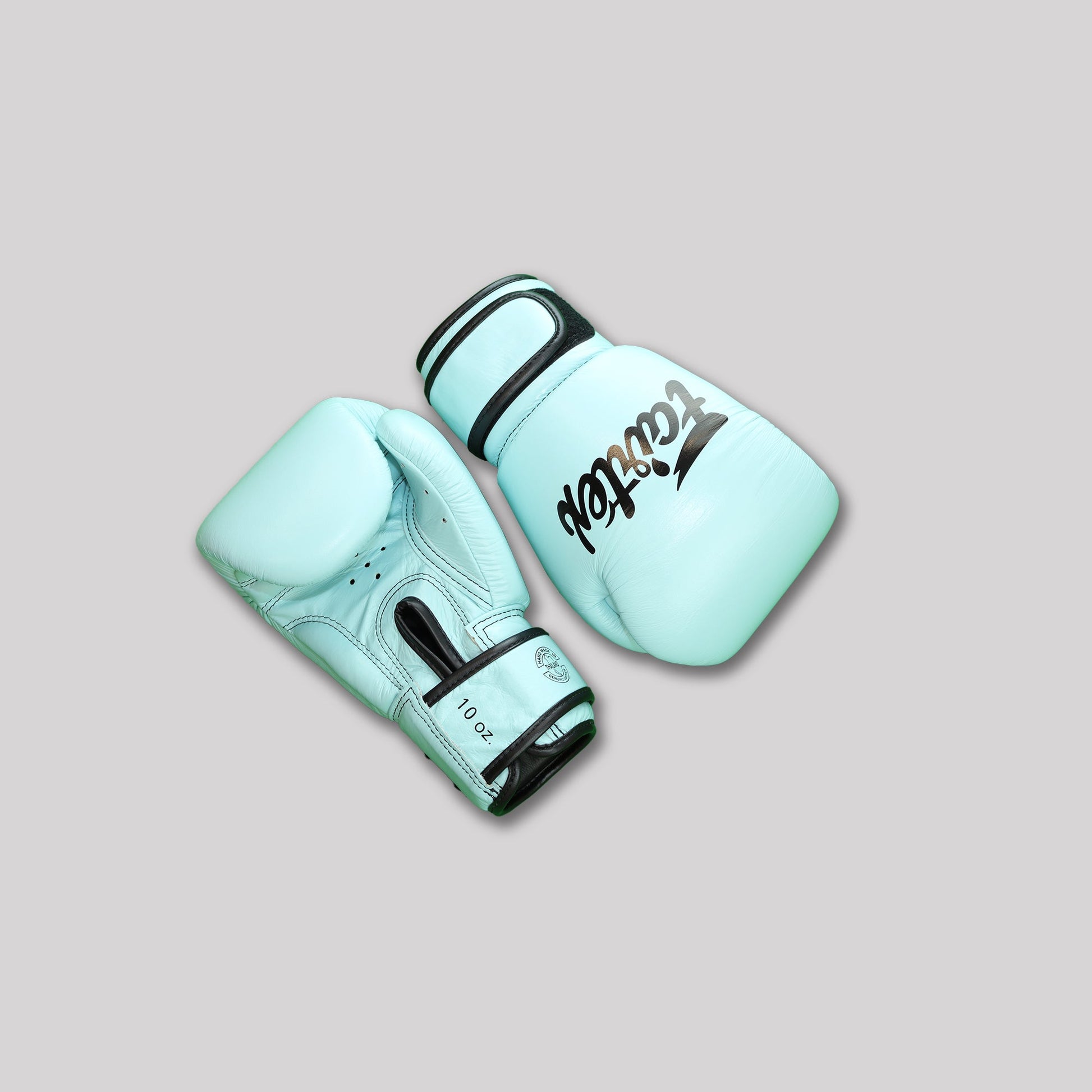 Fairtex Pastel Blue Velcro Boxing Gloves Stone Fight Shop gloves