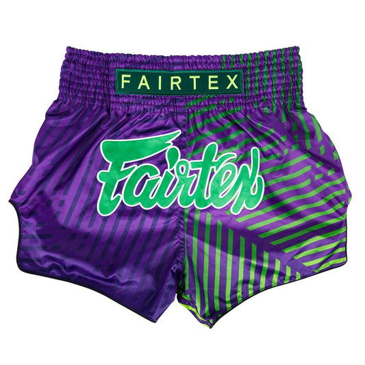 Fairtex Racer Muay Thai Shorts Purple - Stone Fight Shop