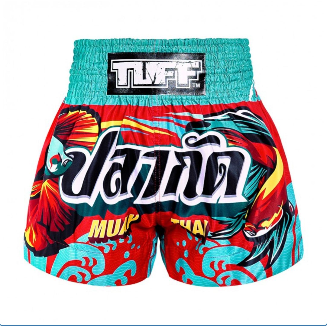 TUFF Muay Thai Shorts The Half- Sun Light - Stone Fight Shop