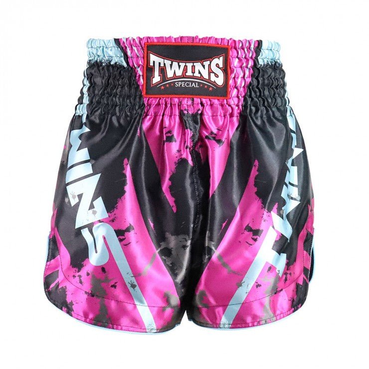 Twins Candy Muay Thai Shorts White-Pink - Stone Fight Shop